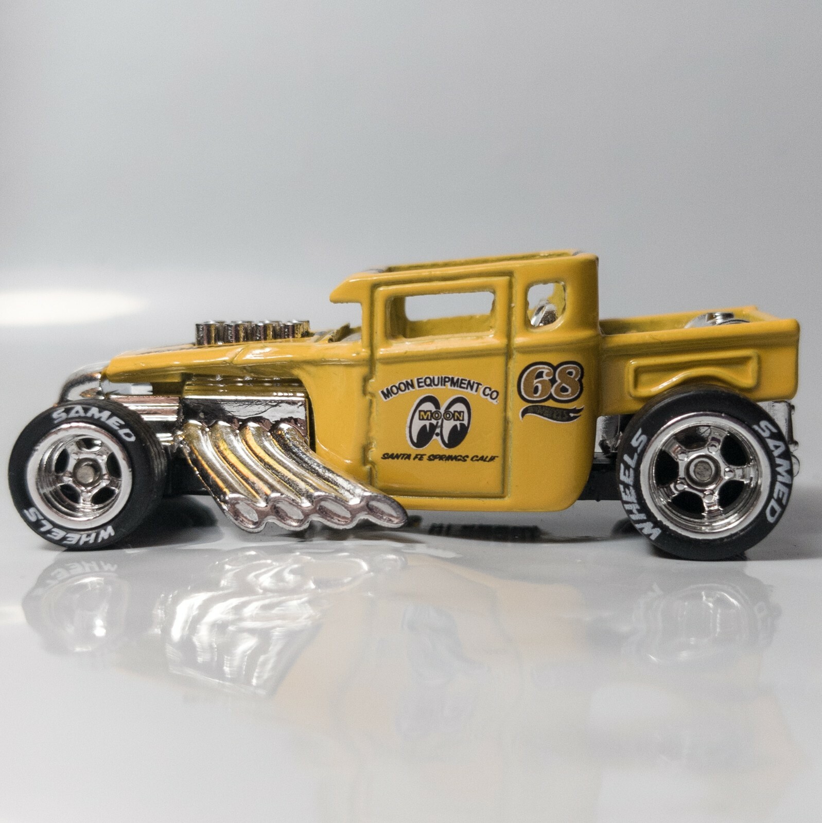 Gasser/Muscle Car – Lettered Chrome Rim – 10mm/12mm for Hot Wheels