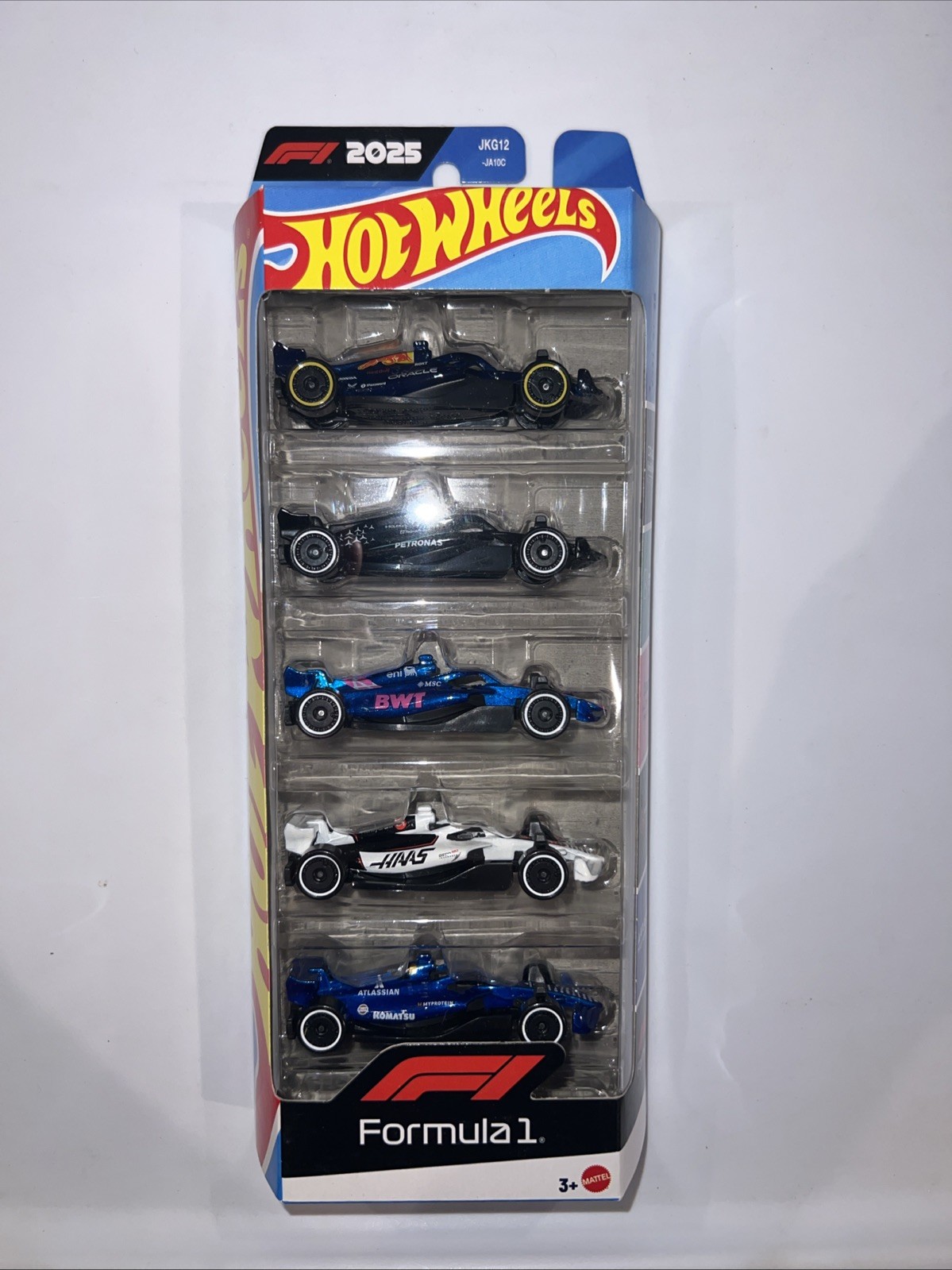 2025 Formula 1 Car * 5 Pack F1 Hot Wheels 2026 RedBull, AMG Williams, BWT, Hass