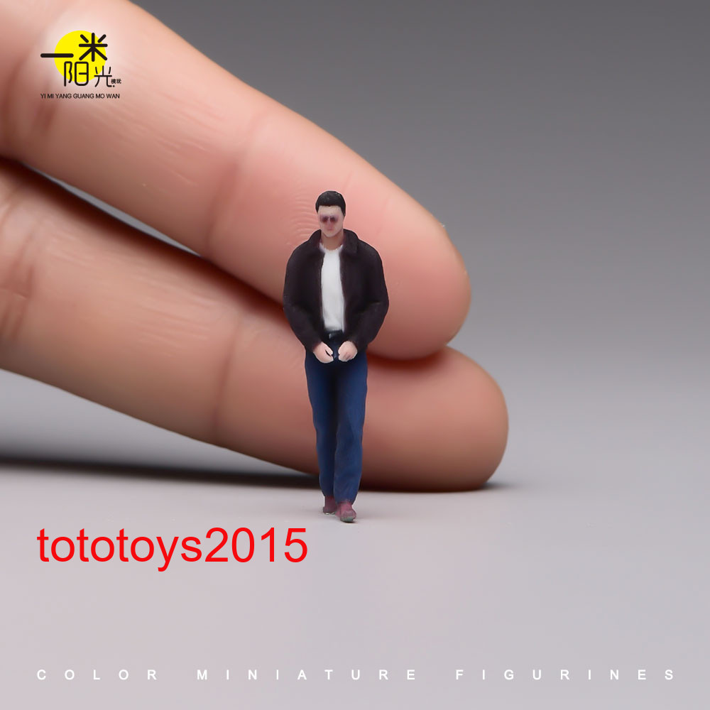 1/87 1/64 1/43 1/35 1/24 1/18 Motorcycle man Scene Minatures Figures Doll Toy