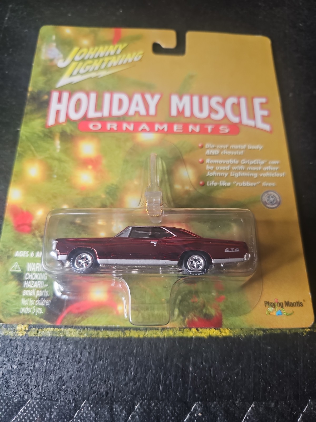Johnny Lightning 1967 Pontiac GTO. Rare,VHTF! ’01 Holiday Muscle Ornaments Srs.
