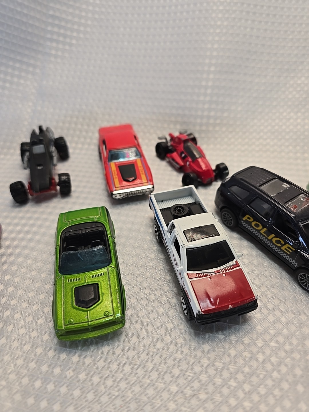 Mixed Lot of (9) Die Cast / Plastic Cars Various Condition and Brands