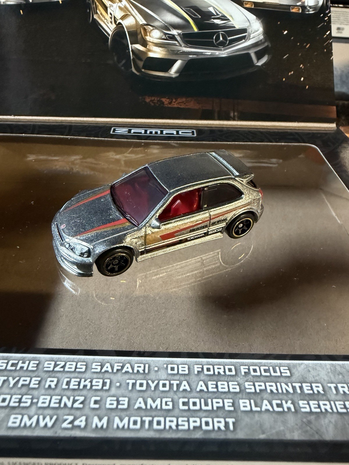 2025 Hot Wheels Silver Series Zamac ’99 Honda Civic Type R EK9 Loose