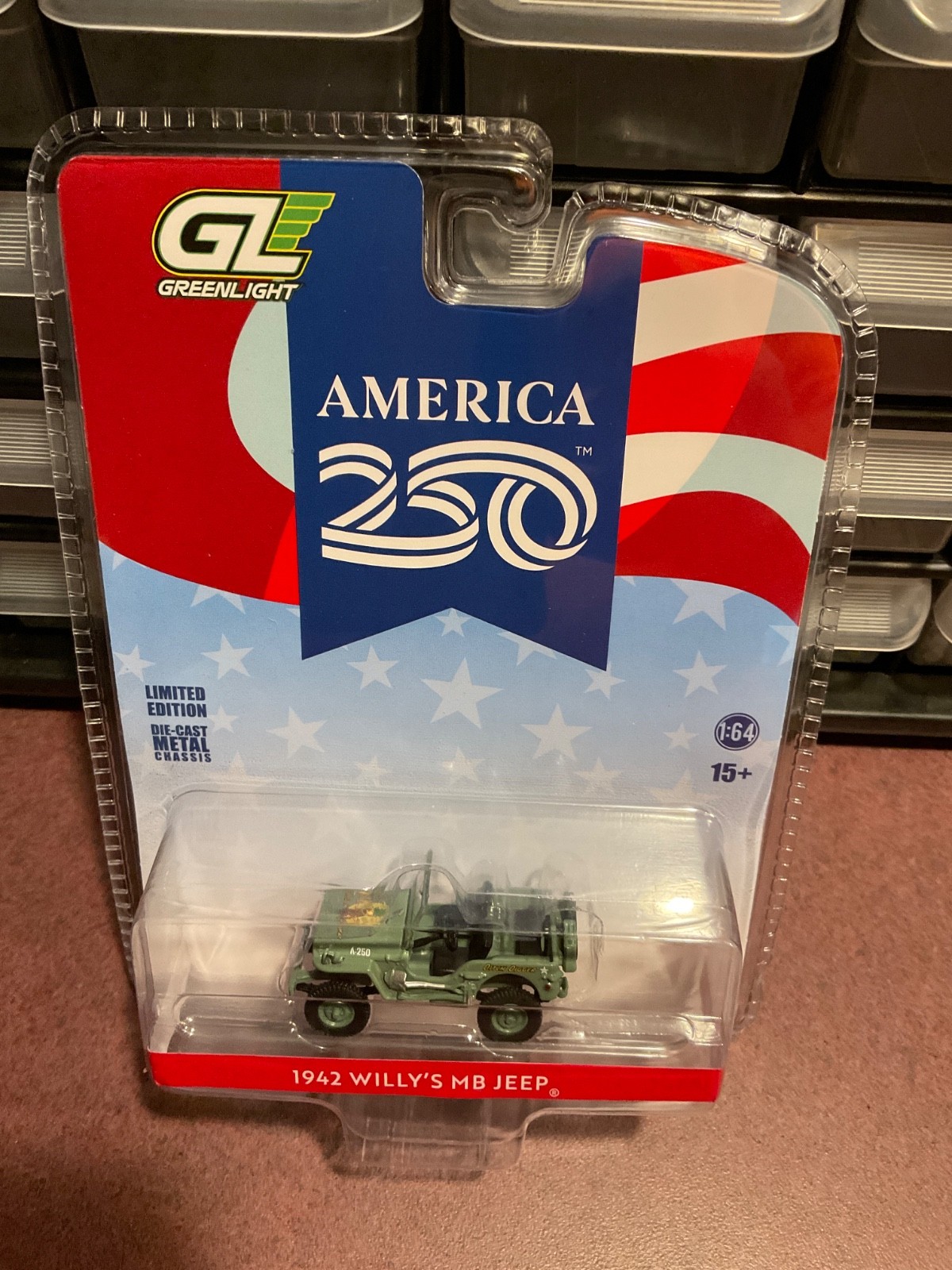 Greenlight America 250th Anniversary 1942 Willys MB Jeep