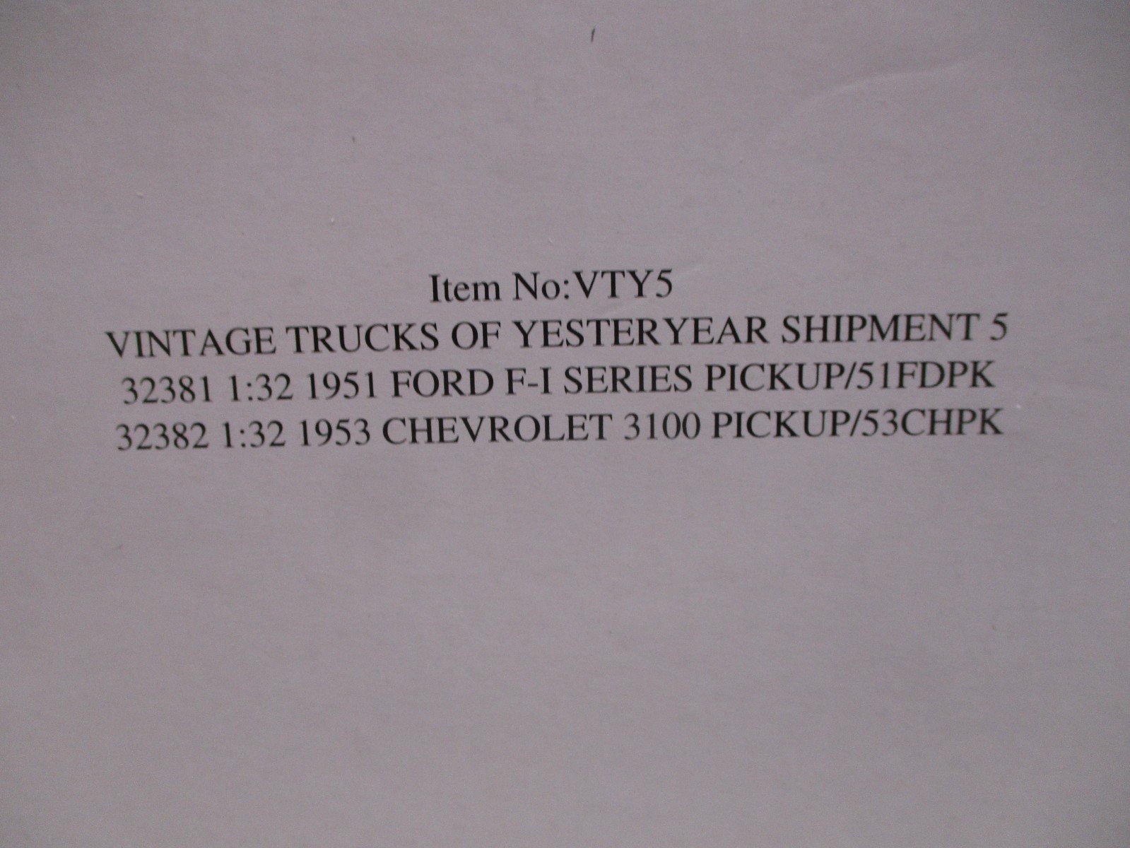 National Motor Museum Mint 1951 Ford F-1 Pickup & 1953 Chevrolet 3100 Pickup