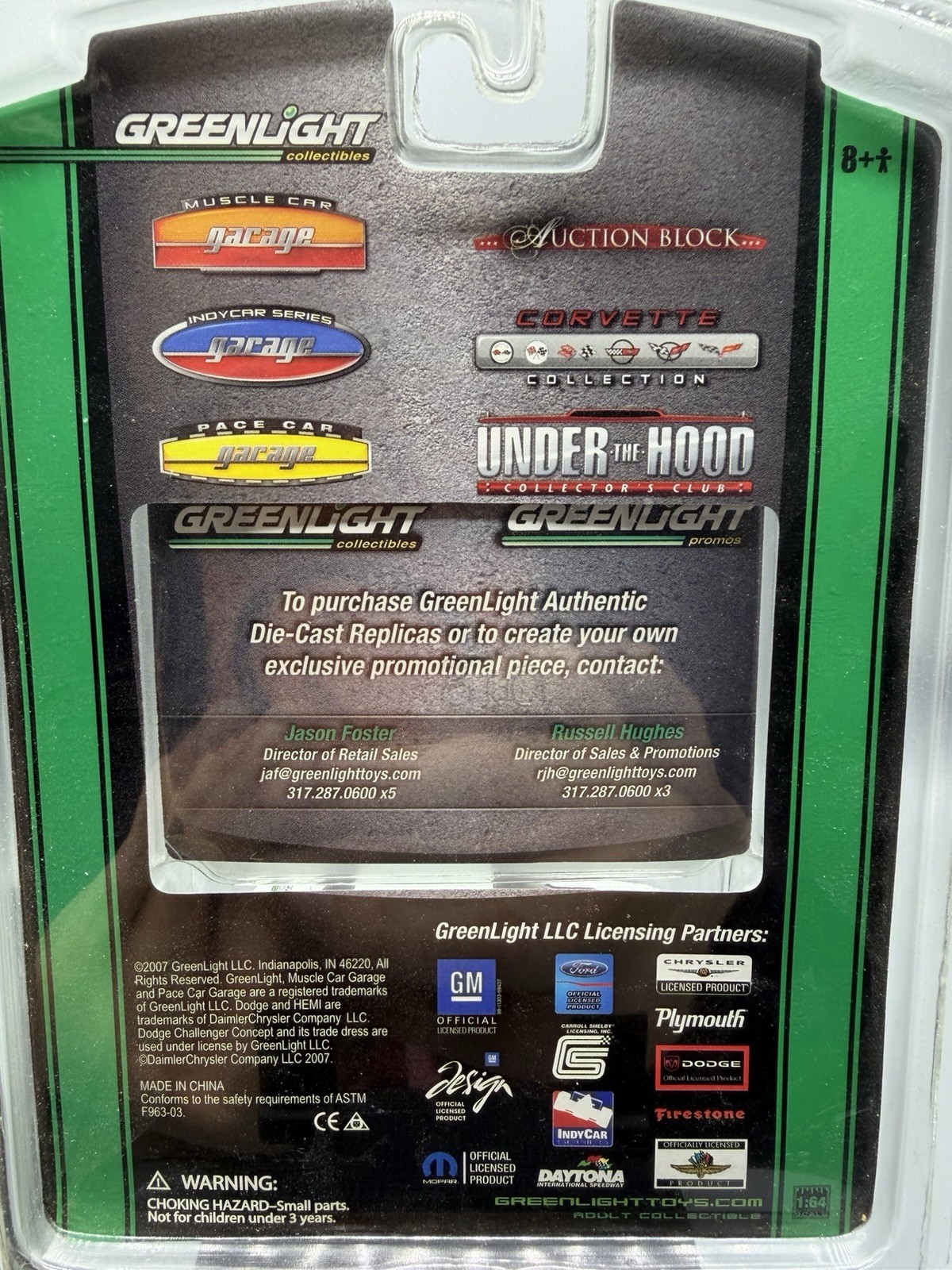 Greenlight Under The Hood Plymouth Cuda W/Uth Keychain+ Other GL Mopar Cars1:64