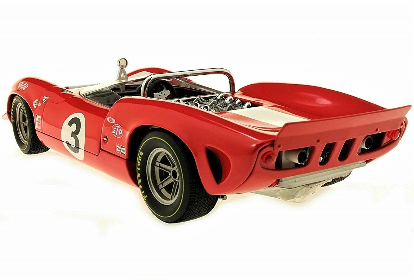 Race Car Le mans Hot Rod Built Metal Model Promo Carousel Red1:18 24 12 55 57