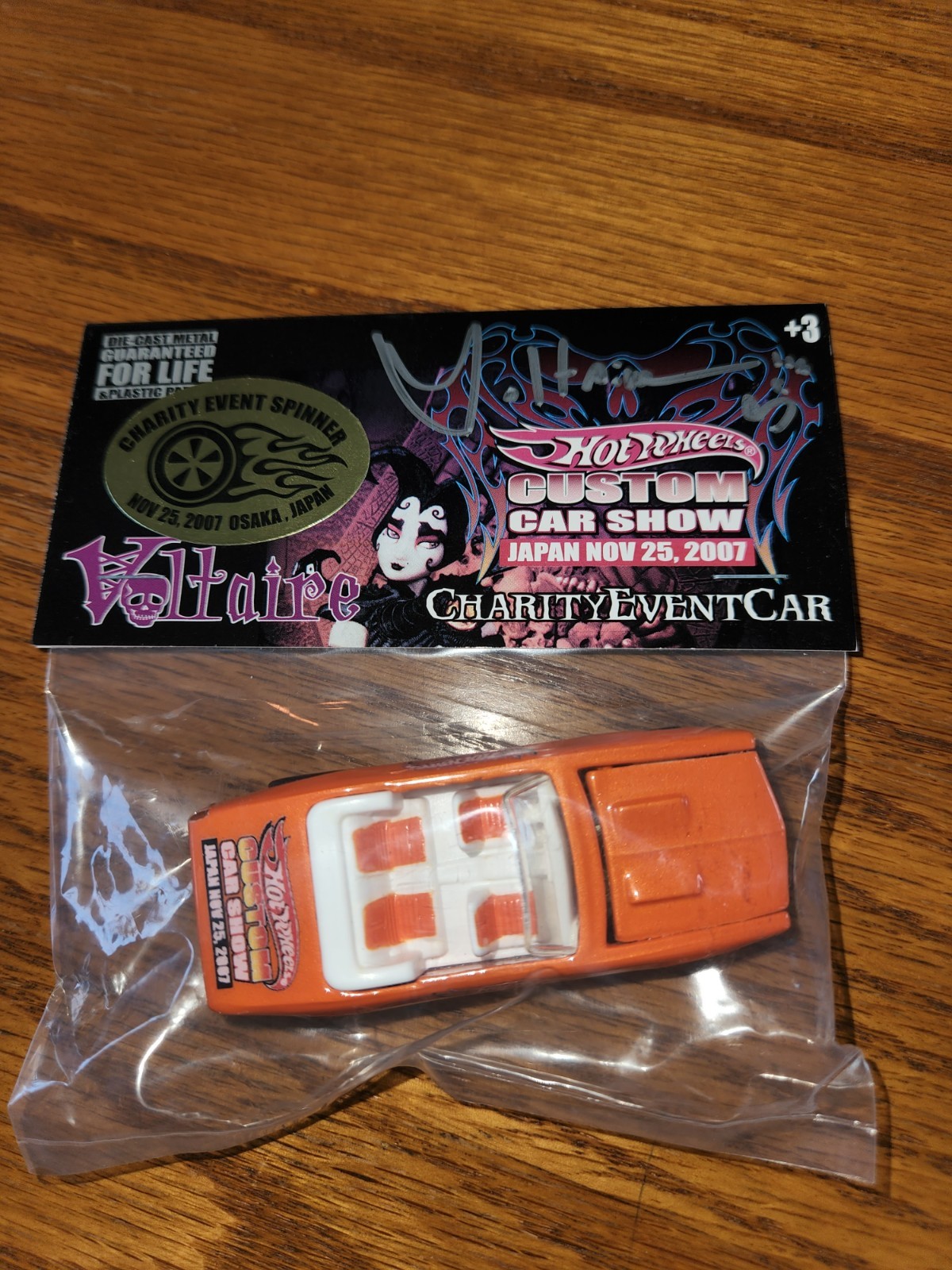 RARE Voltaire Signed Hot Wheels 2007 Japan 67 Camaro Limited Edition