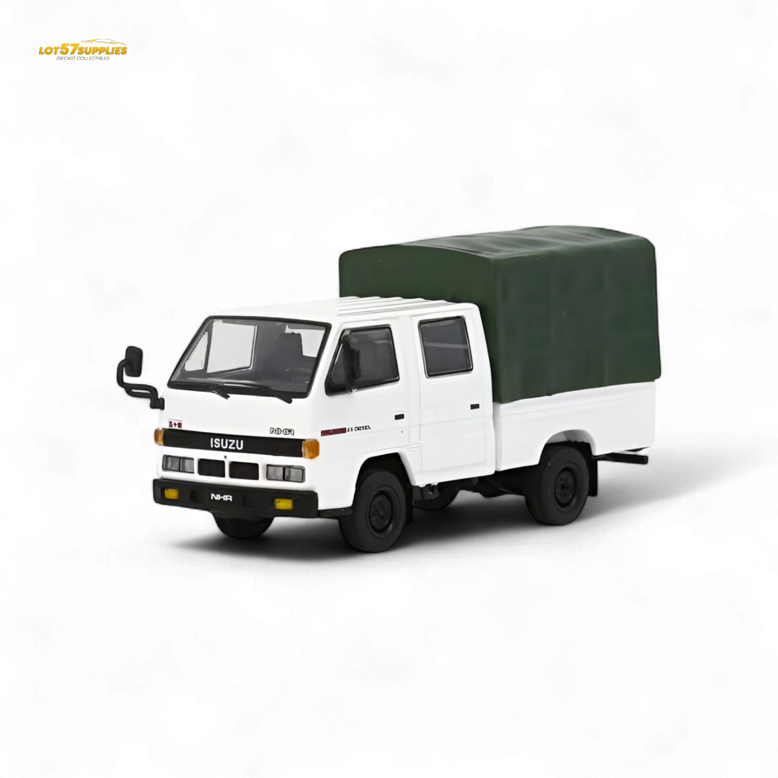 Model 1 Isuzu Covered Truck – White 1:64