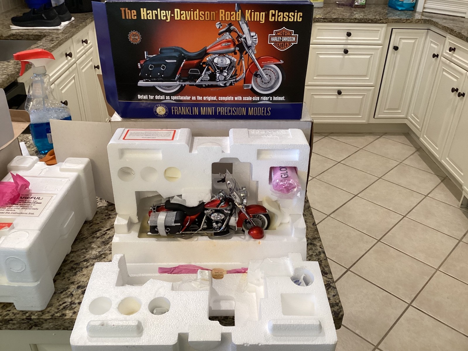 Harley-Davidson Road King Classic Franklin Mint 1/10 Model B11YP95