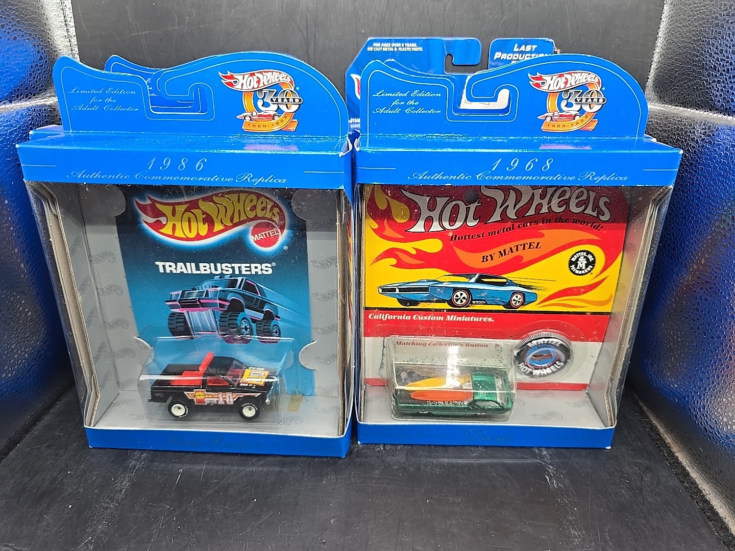 14 1997 Hot Wheels 30 Years T-Bird Viper RT/10 Blimp path Beater JT-3 65 Mustang