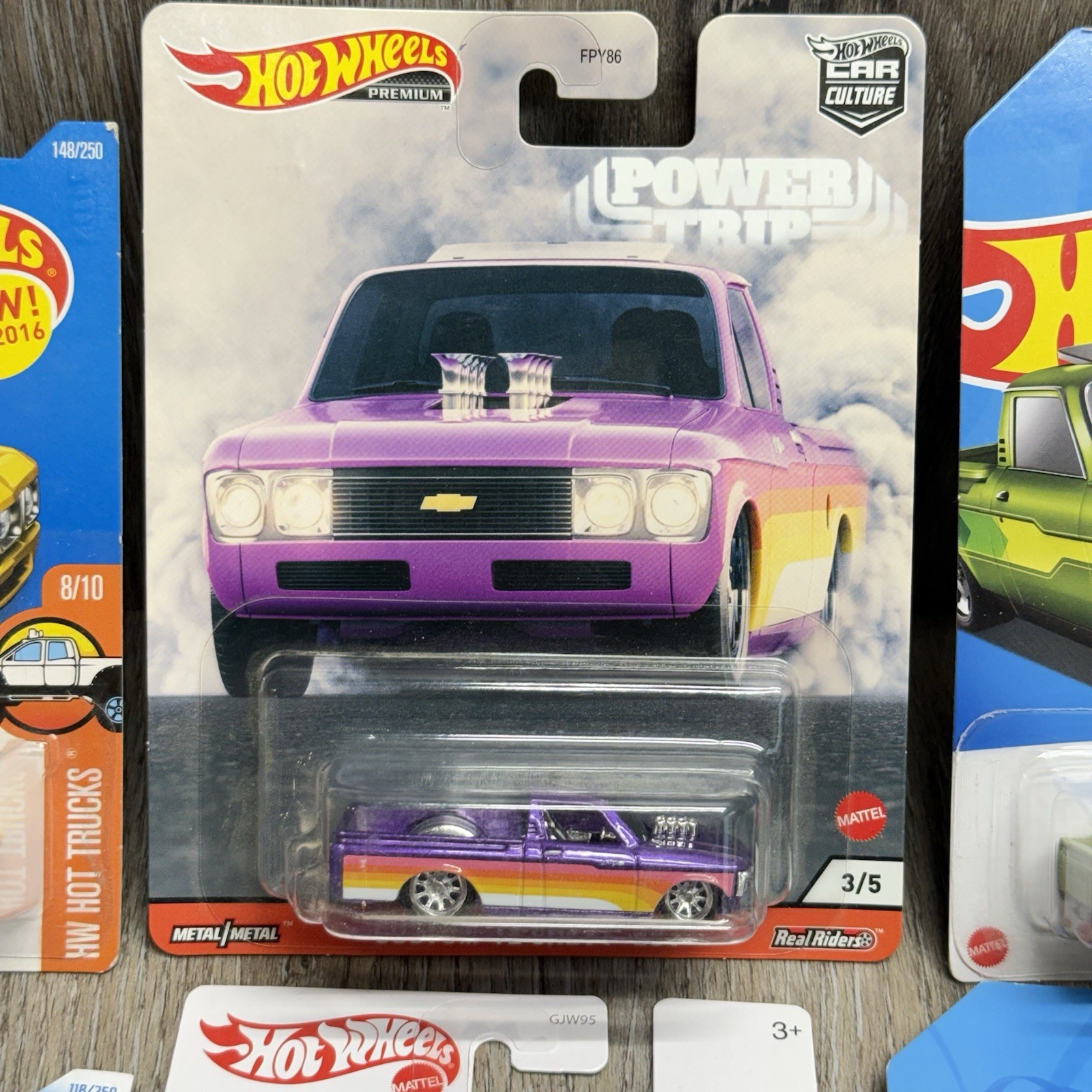 Hot Wheels CUSTOM 72 CHEVY LUV Lot Of 8 CAR CULTURE Hot Trucks ZAMAC NEW/SEALED