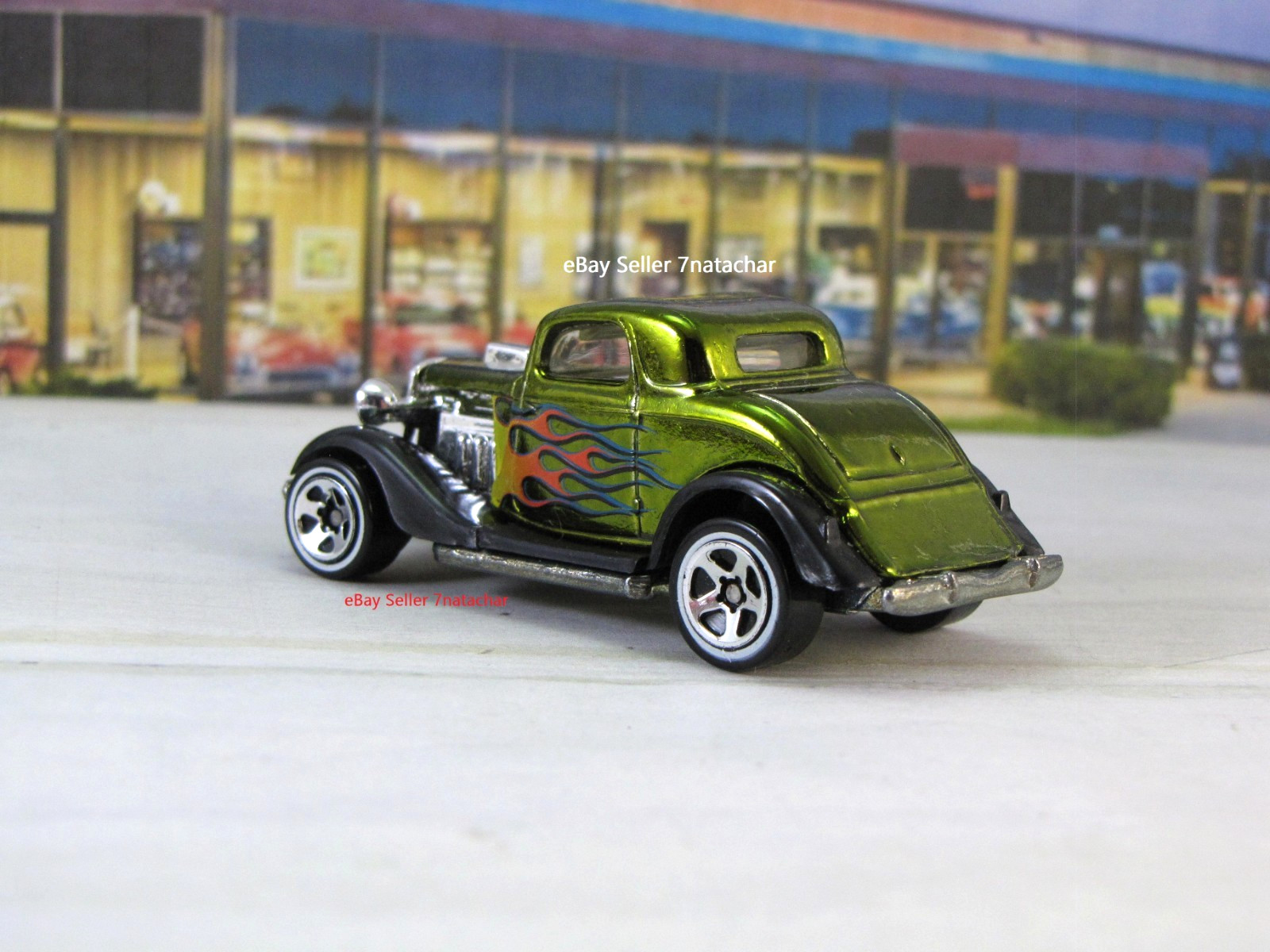 1934 Ford Coupe Flathead V8 Hot Rod Metal Model Collectible Car A1