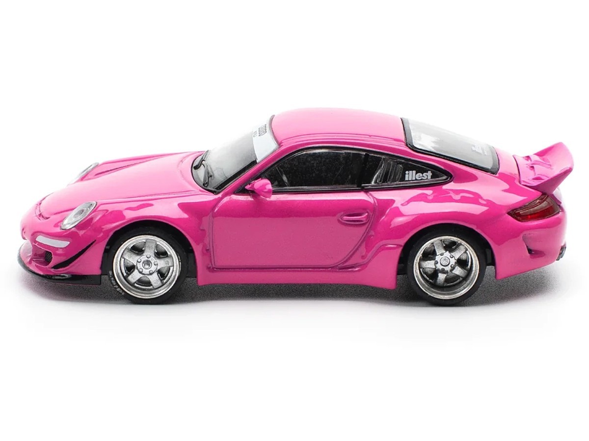 Pop Race 1:64 Porsche 911 Carrera RWB 997 Pink Diecast Model Car PR640202