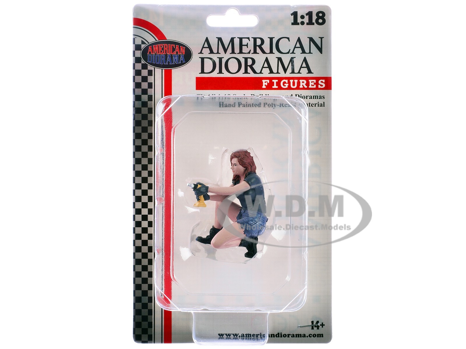 “MUSCLE MECHANICS” FIGURE #3 FOR 1/18 SCALE MODELS BY AMERICAN DIORAMA AD-19203