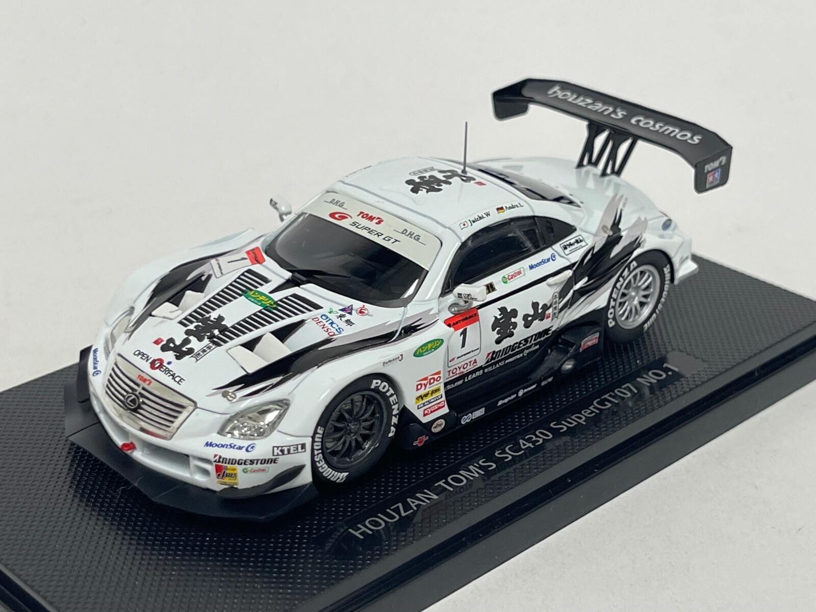 1/43 Ebbro Houzan Tom’s Lexus SC 430 JGTC 2007 car #1 #907 CS1046
