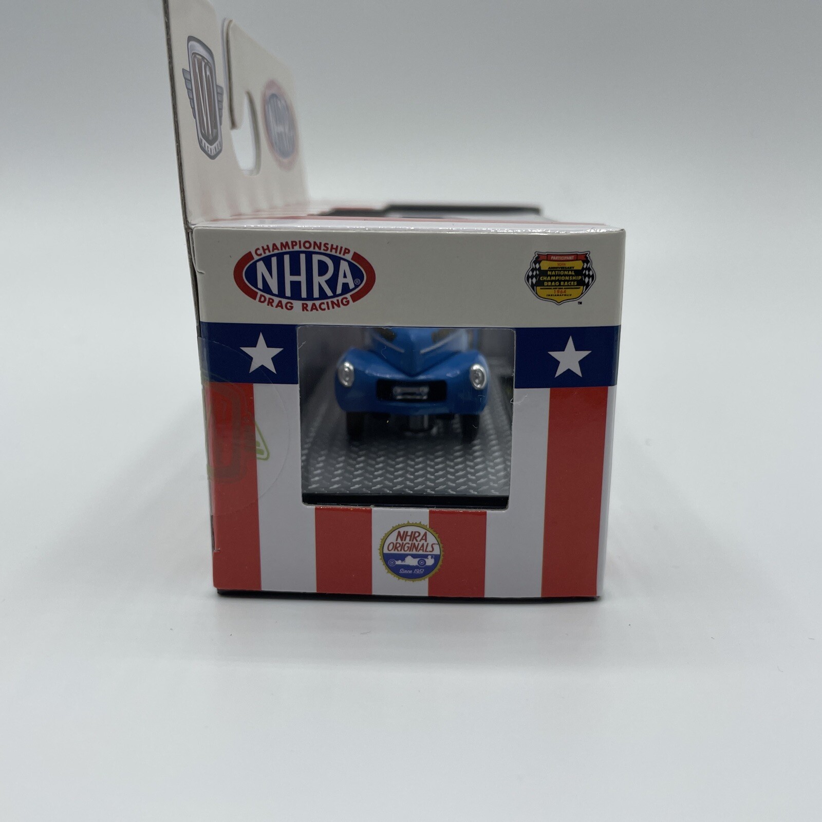 2022 M2 Machines NHRA 1941 Willys Coupe Gasser Blue Mint in Box Free Shipping