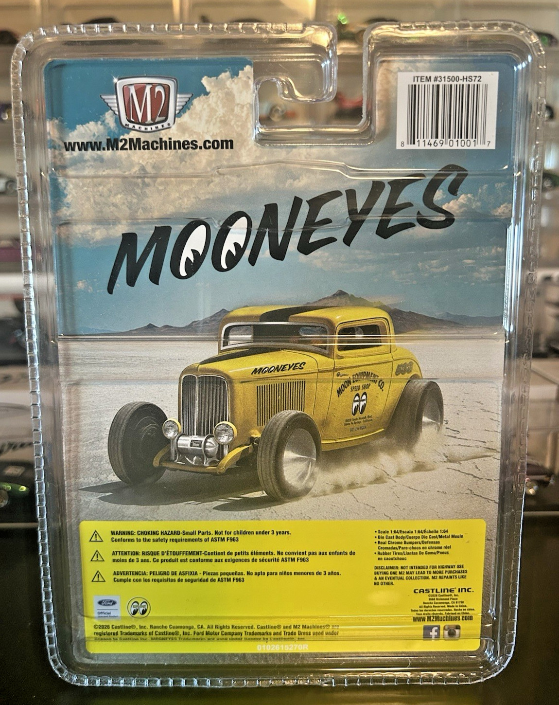 M2 Machines Mooneyes 1932 Ford Three Window Coupe Chase HS72 (1 of 400)