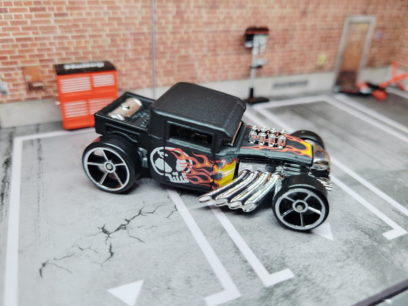Hot Wheels HW Daredevils Forza Motorsport Yellow Bone Shaker Loose ~ Mooneyes