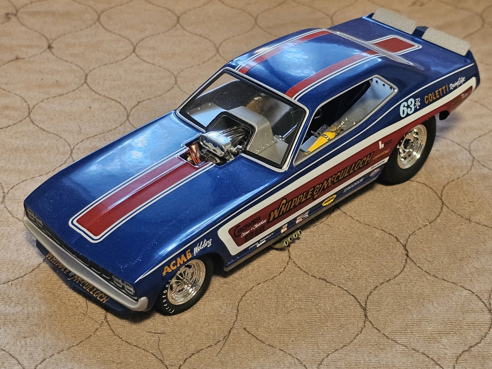 1320 THE FLOPPERS 1971 PLYMOUTH CUDA “WHIPPLE & McCULLOCH” w/hero card