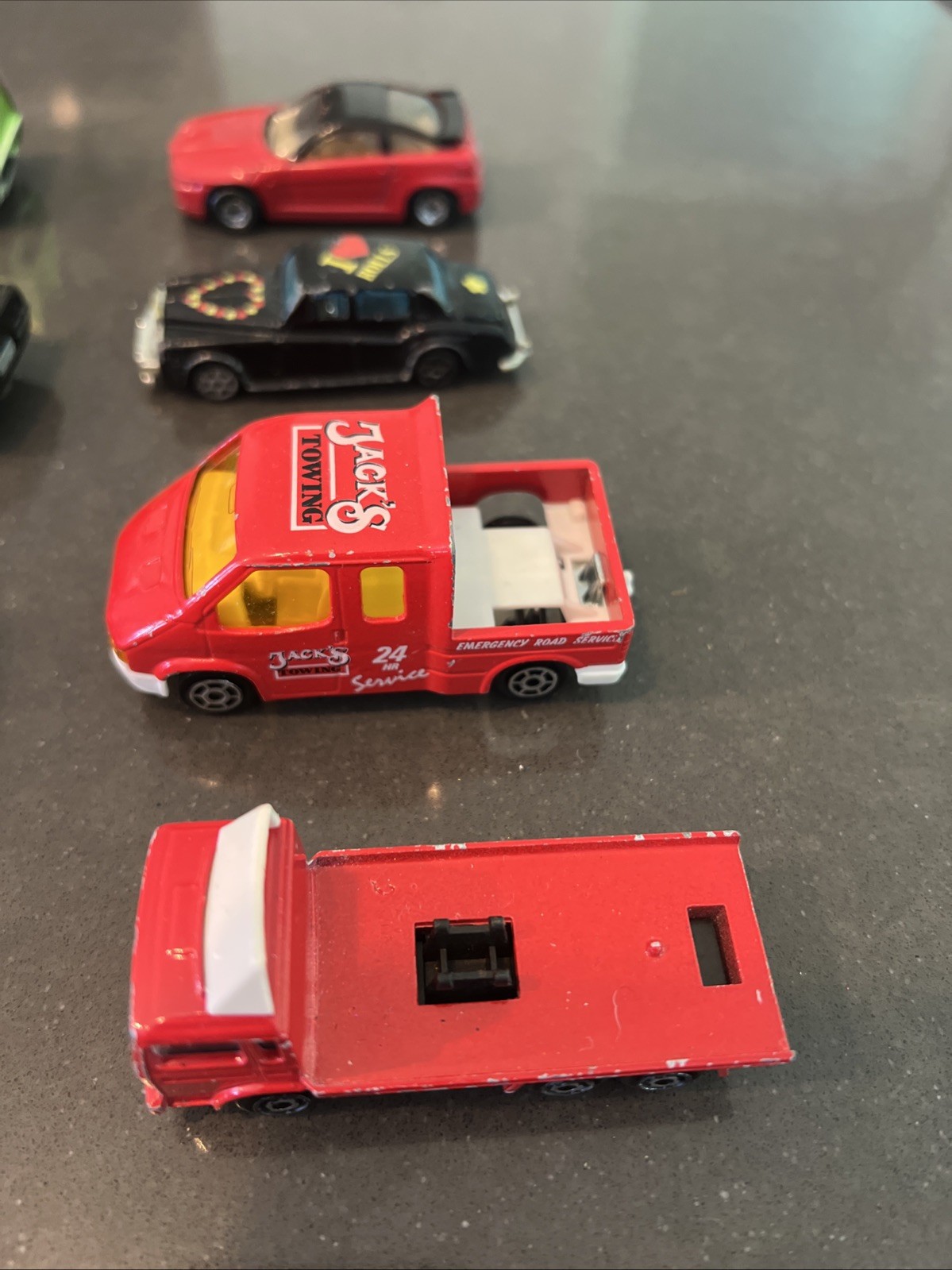 Lot Of 32 Diecast & Plastic Vintage Cars Trucks Mixed Brands See Description