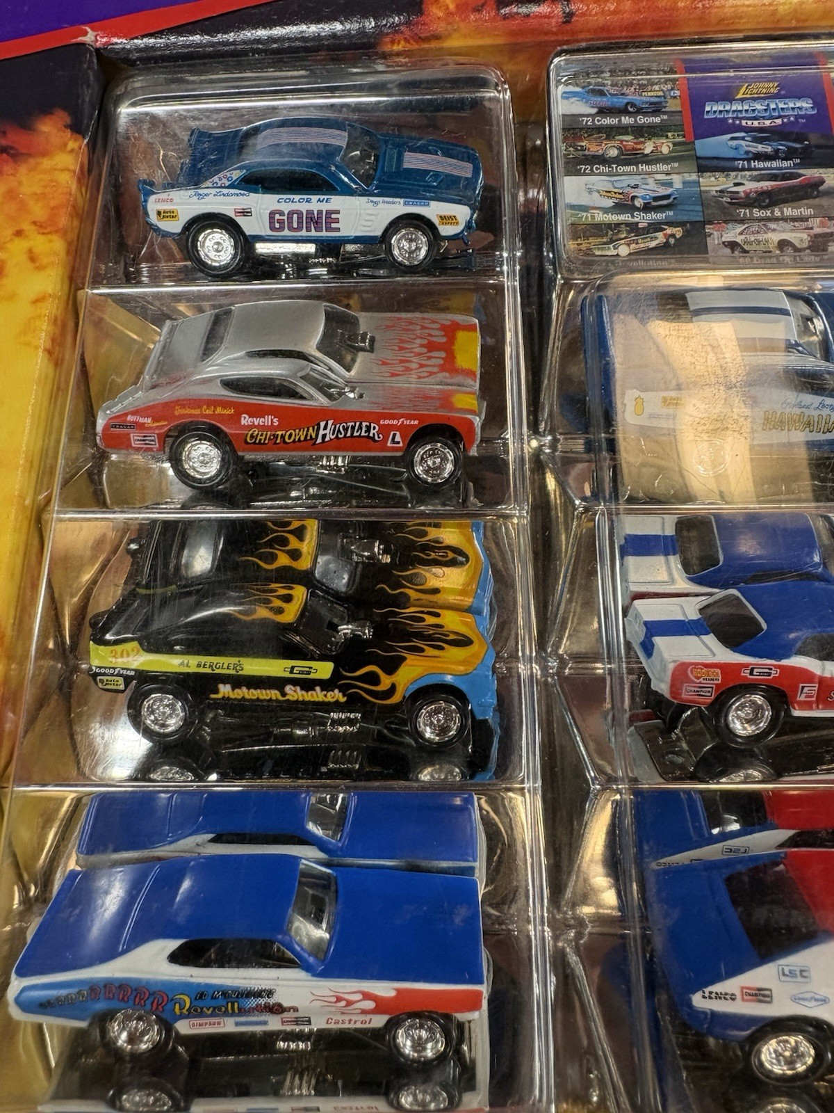 JOHNNY LIGHTNING DRAGSTERS USA DIE CAST 11 CAR SET COLLECTORS EDITION 1996