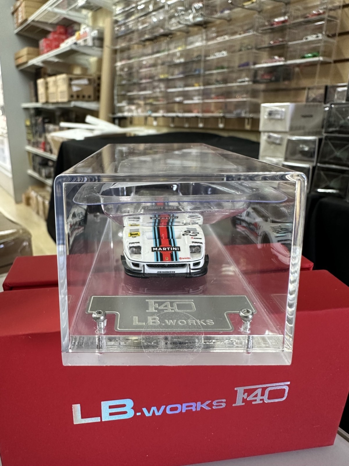 FERRARI F40 MARTINI LBWK LIBERTY WALK REAR OPENS 1/64 CAR BY STAR MODELS SM
