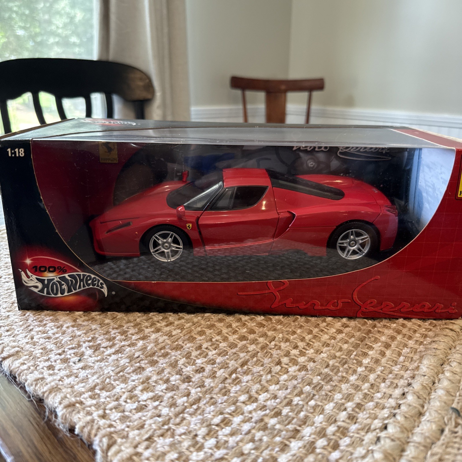 2002 100% Hot Wheels RED ENZO FERRARI 1:18 Scale NIB SEALED !RARE!