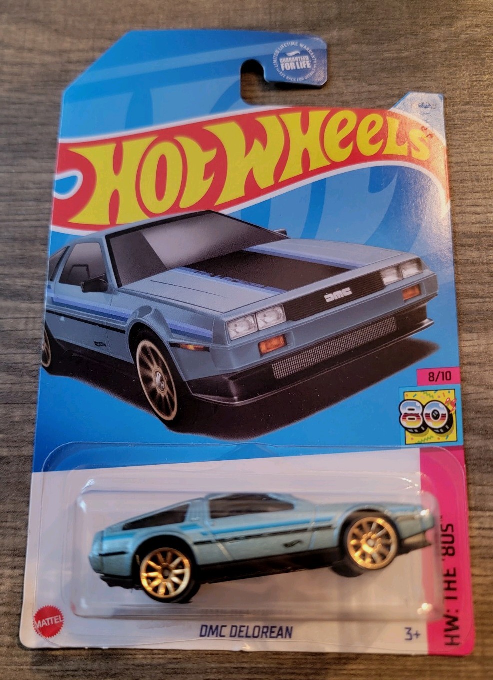 NEW LOT OF 20 2023 Hot Wheels 101/250 “The 80’s” – 8/10 DMC DeLorean LIGHT BLUE