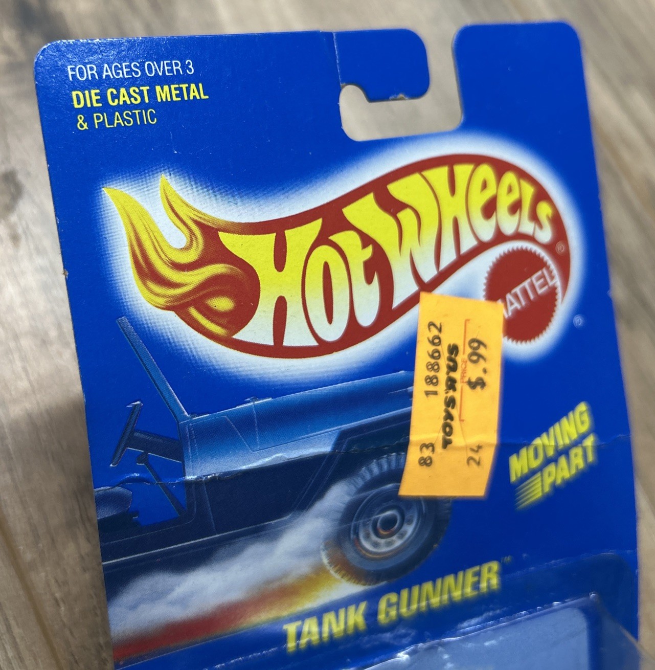 Hot Wheels 1989 Tank Gunner #83 – Rare Blue Card Military Vehicle