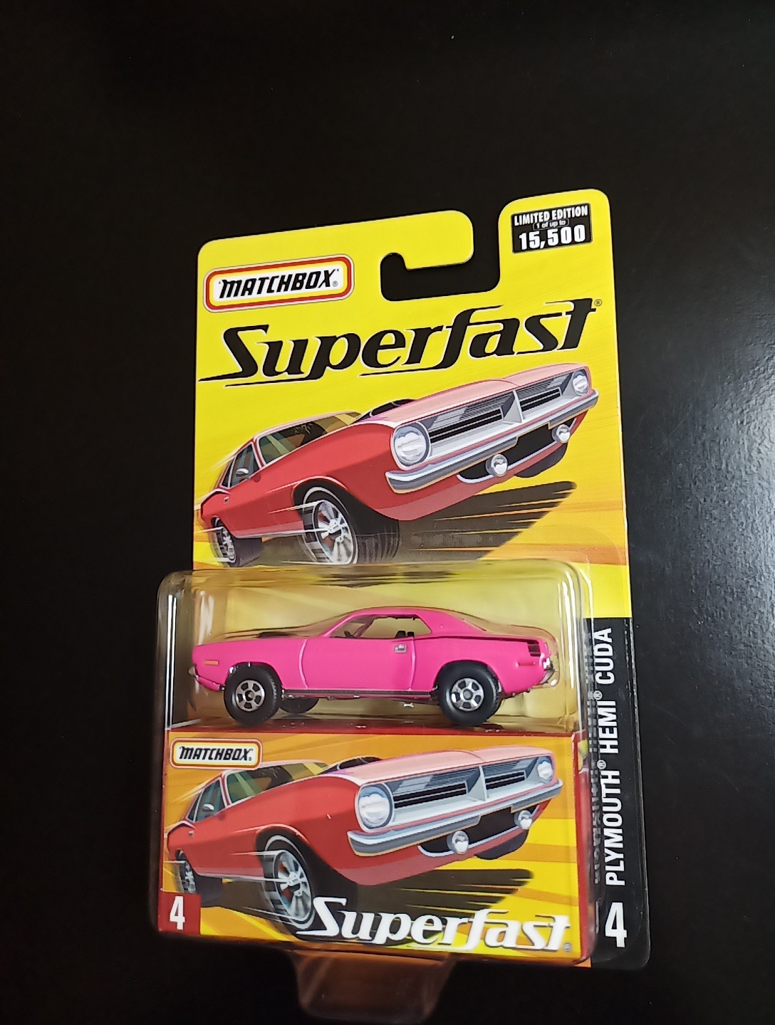 1/64 2005 MATCHBOX SUPERFAST 1970 PLYMOUTH HEMI CUDA PINK