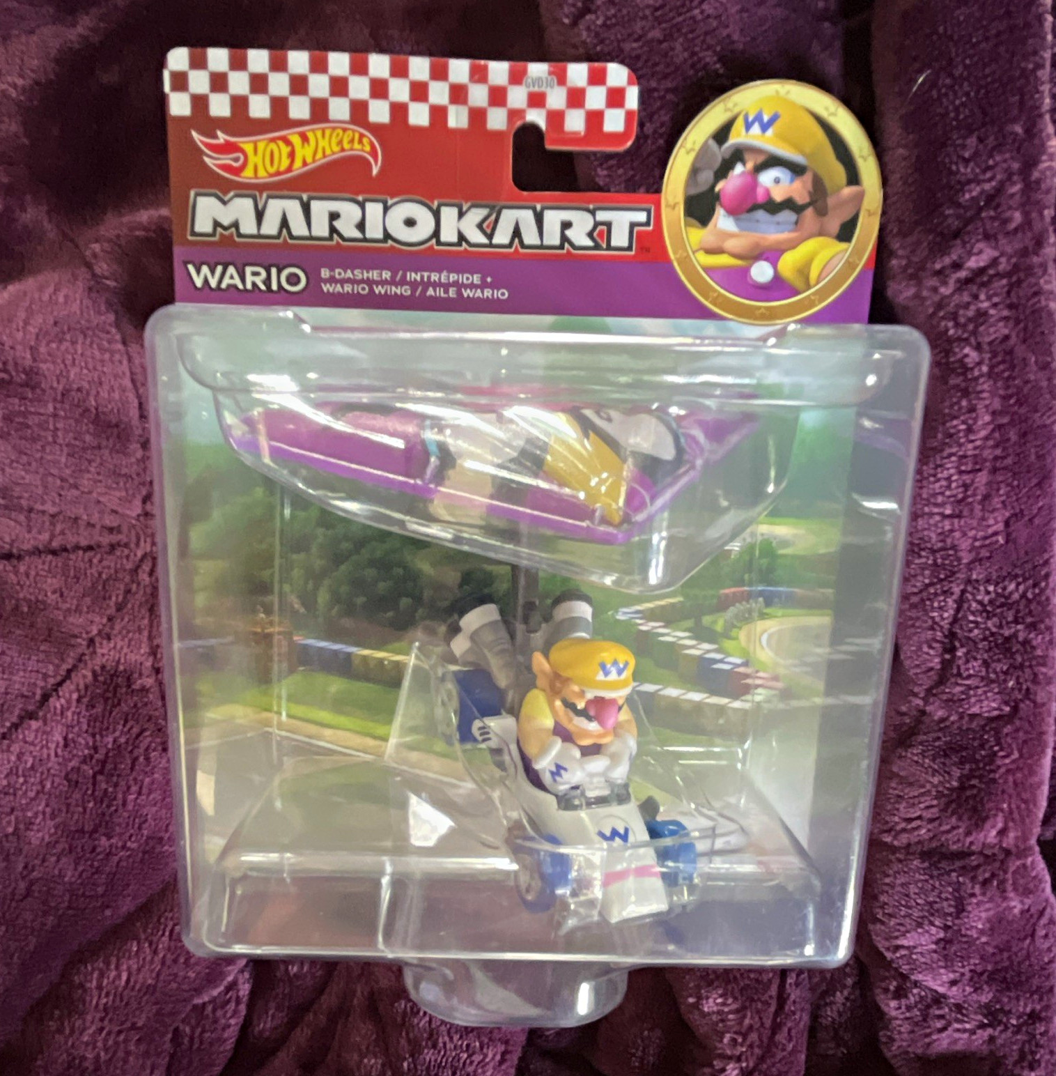 Hot Wheels Mario Kart Wario 1:64 Diecast Car Vehicle Unopened Box