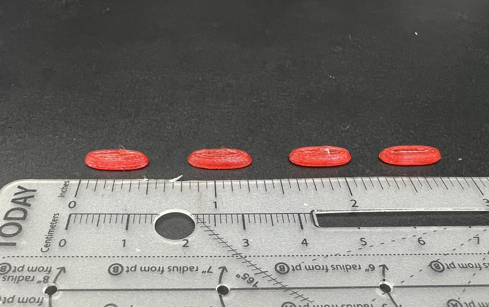 4 Pack 1/87 HO Scale Red Federal Signal Vista Lightbar Police Fire Ambulance EMS