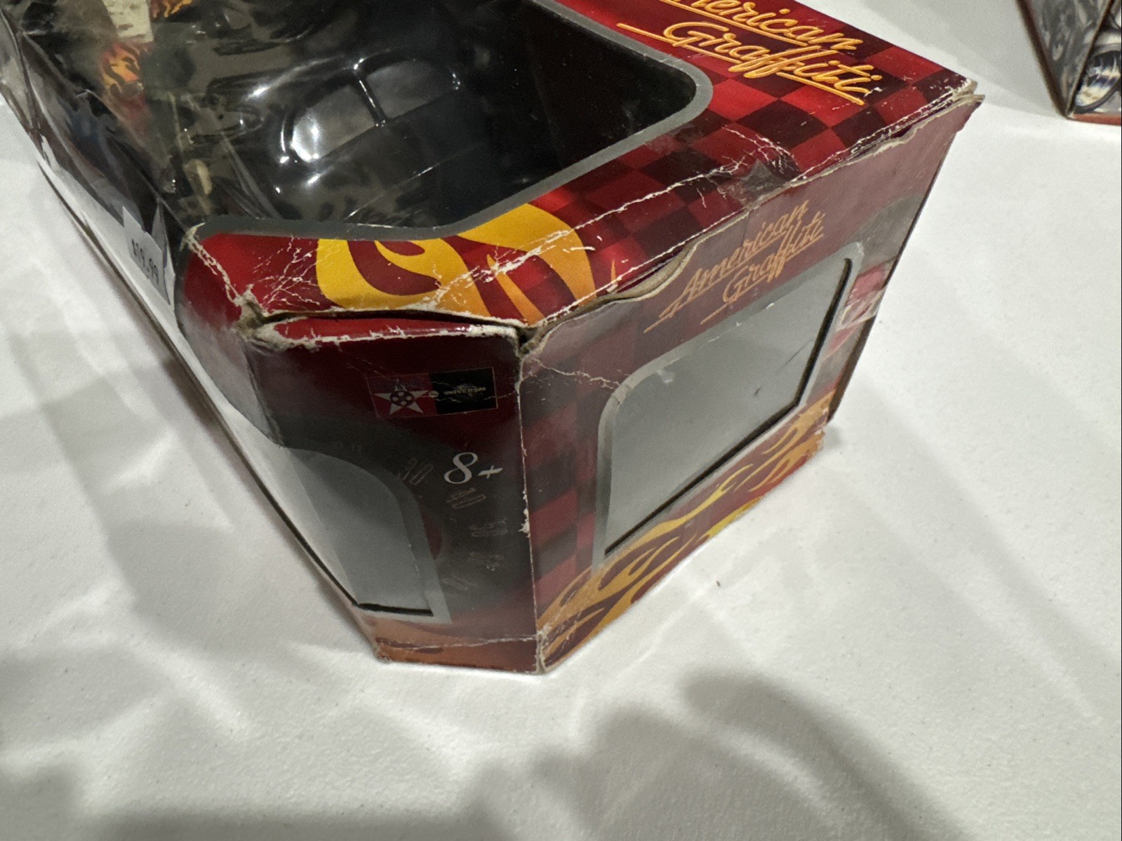 American Graffiti 1940 Ford Coupe 1:18 Diecast Car Black Flames Opening Metal