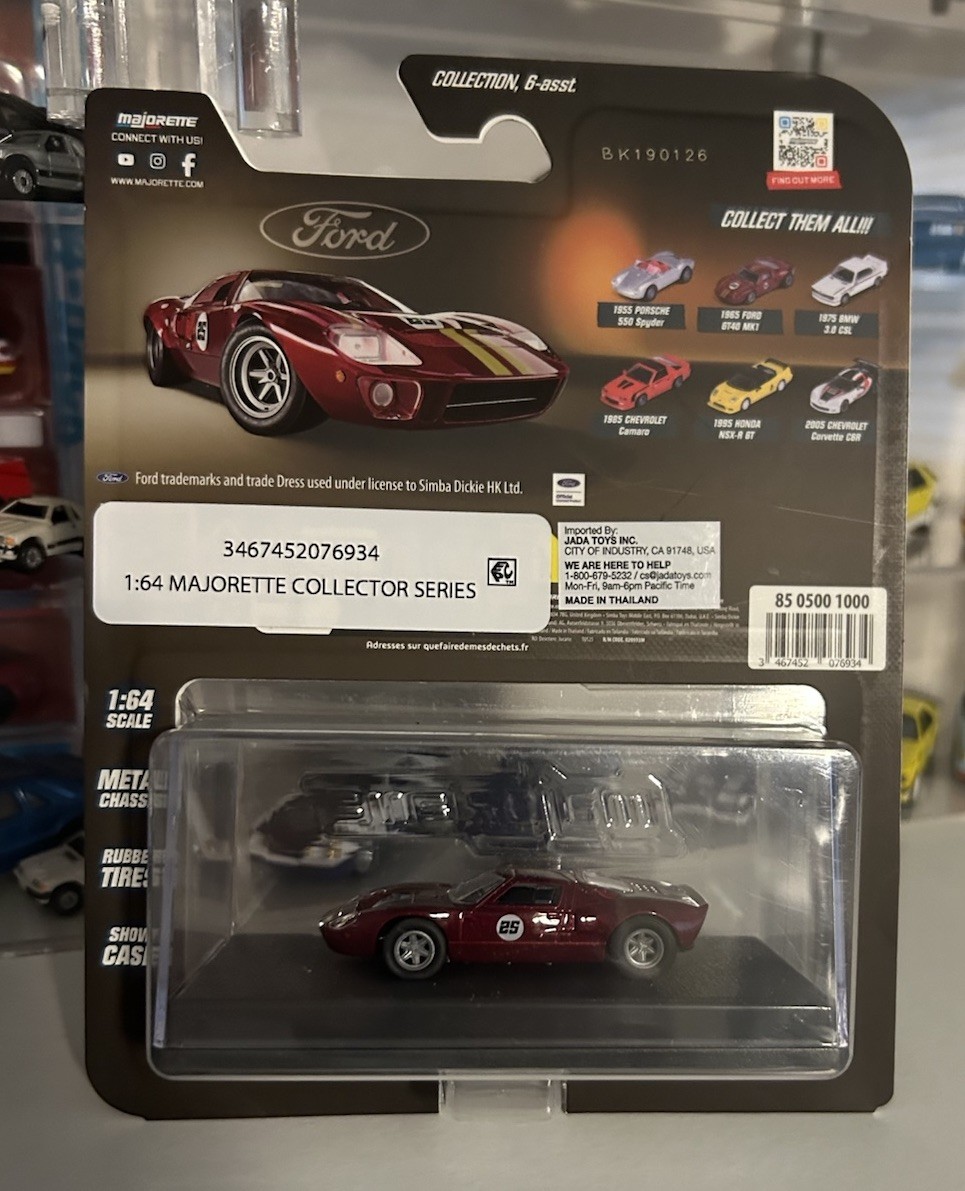 MAJORETTE 1/64 1965 FORD GT40 MK1 NICE PRESENTATION NIB