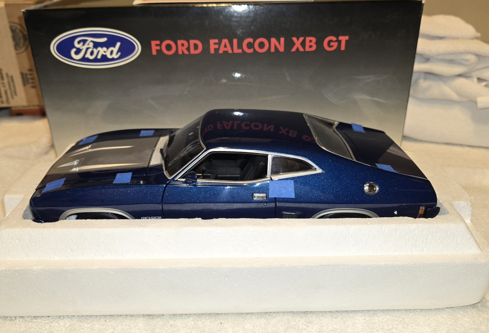 1/18 Biante/Autoart Ford Falcon XB GT, Apollo Blue, Beautiful,See Description