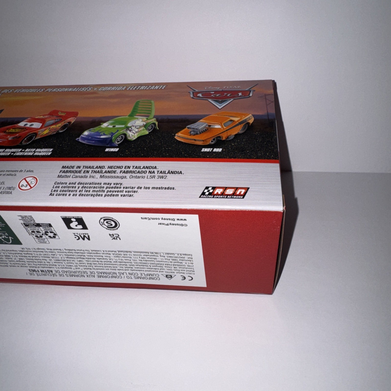 Disney Pixar Cars Tuners Race 5 Pack W/ DJ, Boost, Lt McQueen, Wingo & Snotrod