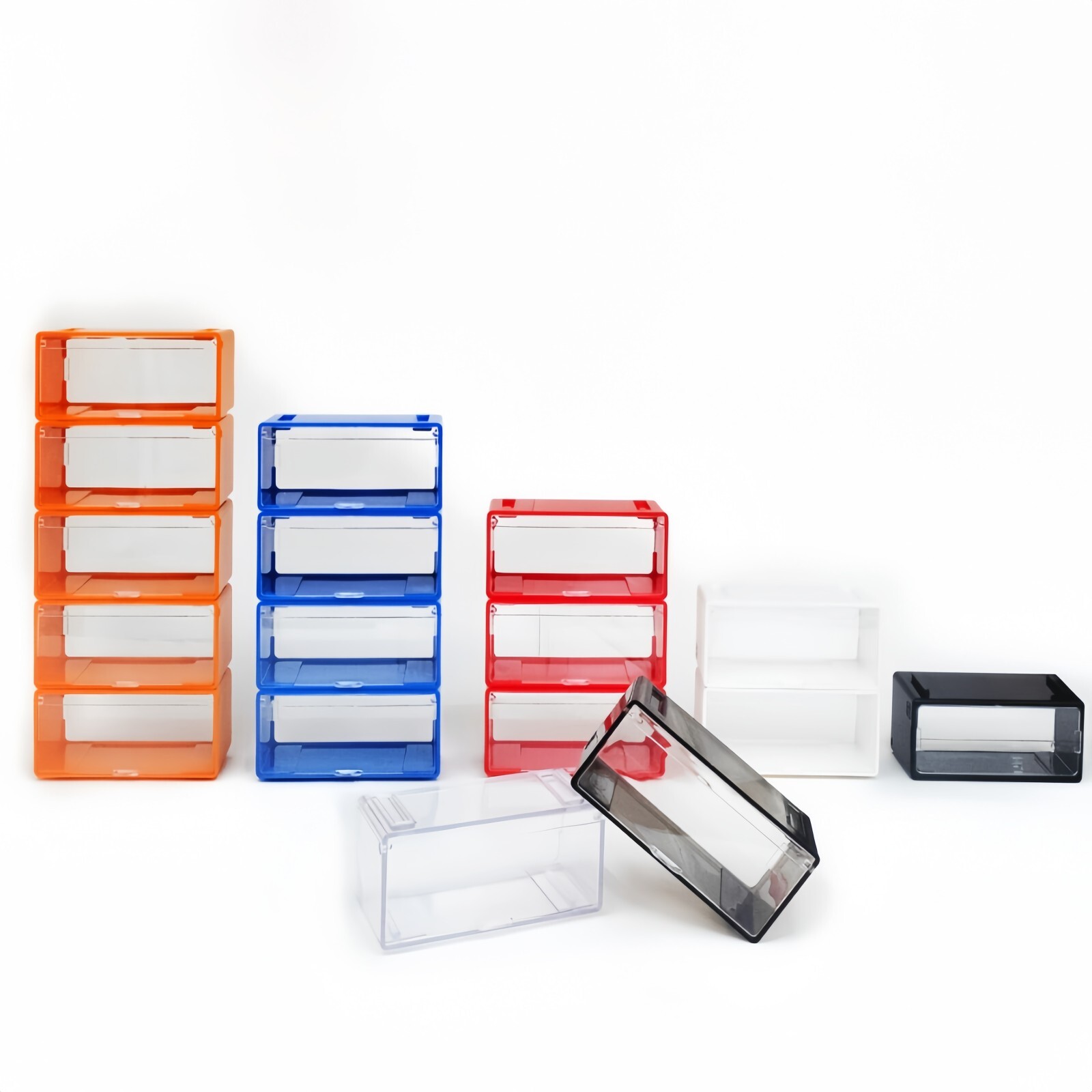 Super Mini Wheels 1:64 Display Case 5-Pack Clip On Storage Box for 1/64 Cars
