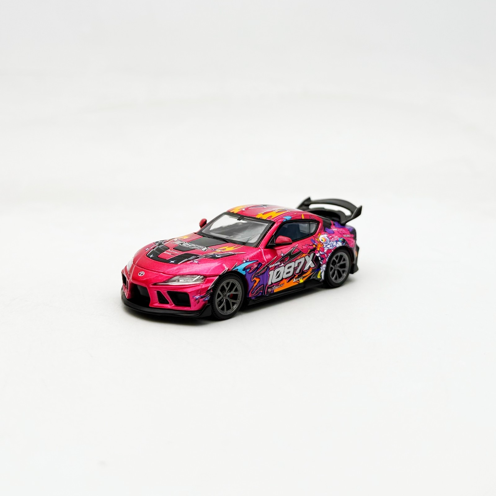 Pop Race 1:64 Darwinpro 66G WBK Toyota Supra Pink 1087X #285