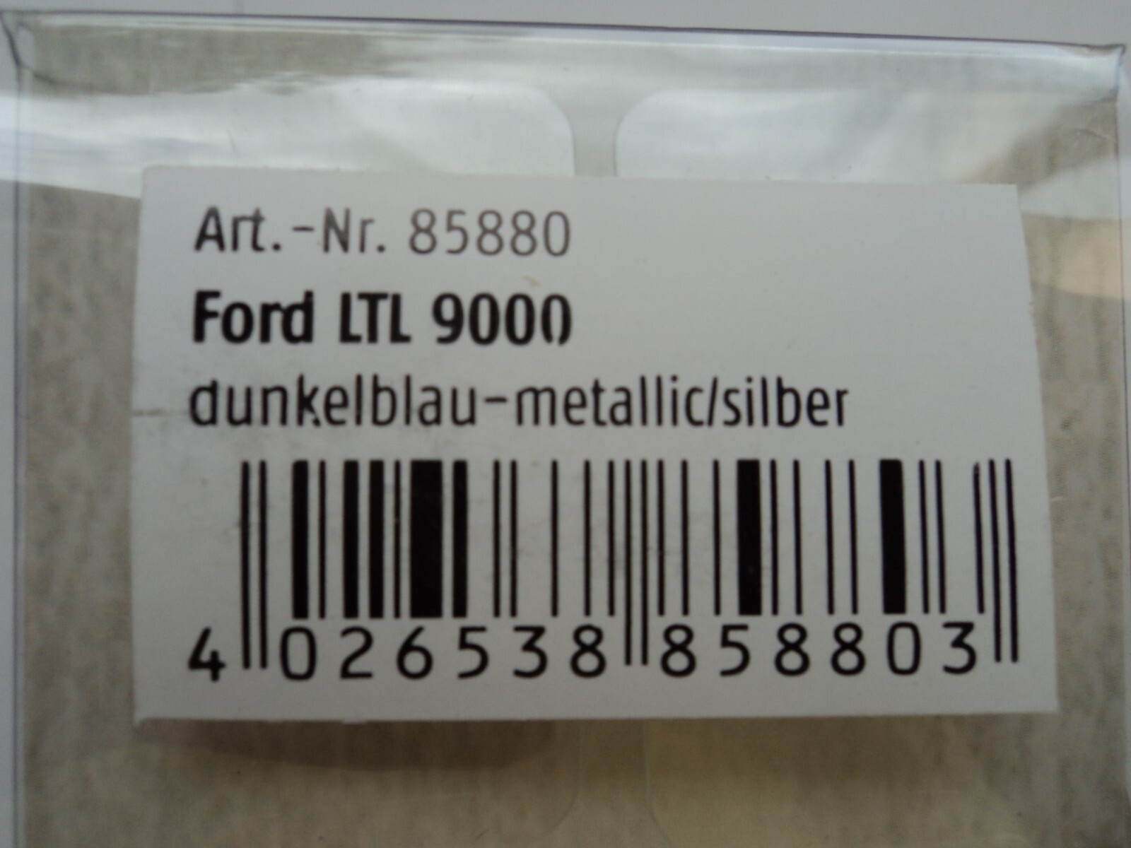 BREKINA 1978 FORD LTL 9000 BLUE / SILVER HO 1/87 PLASTIC