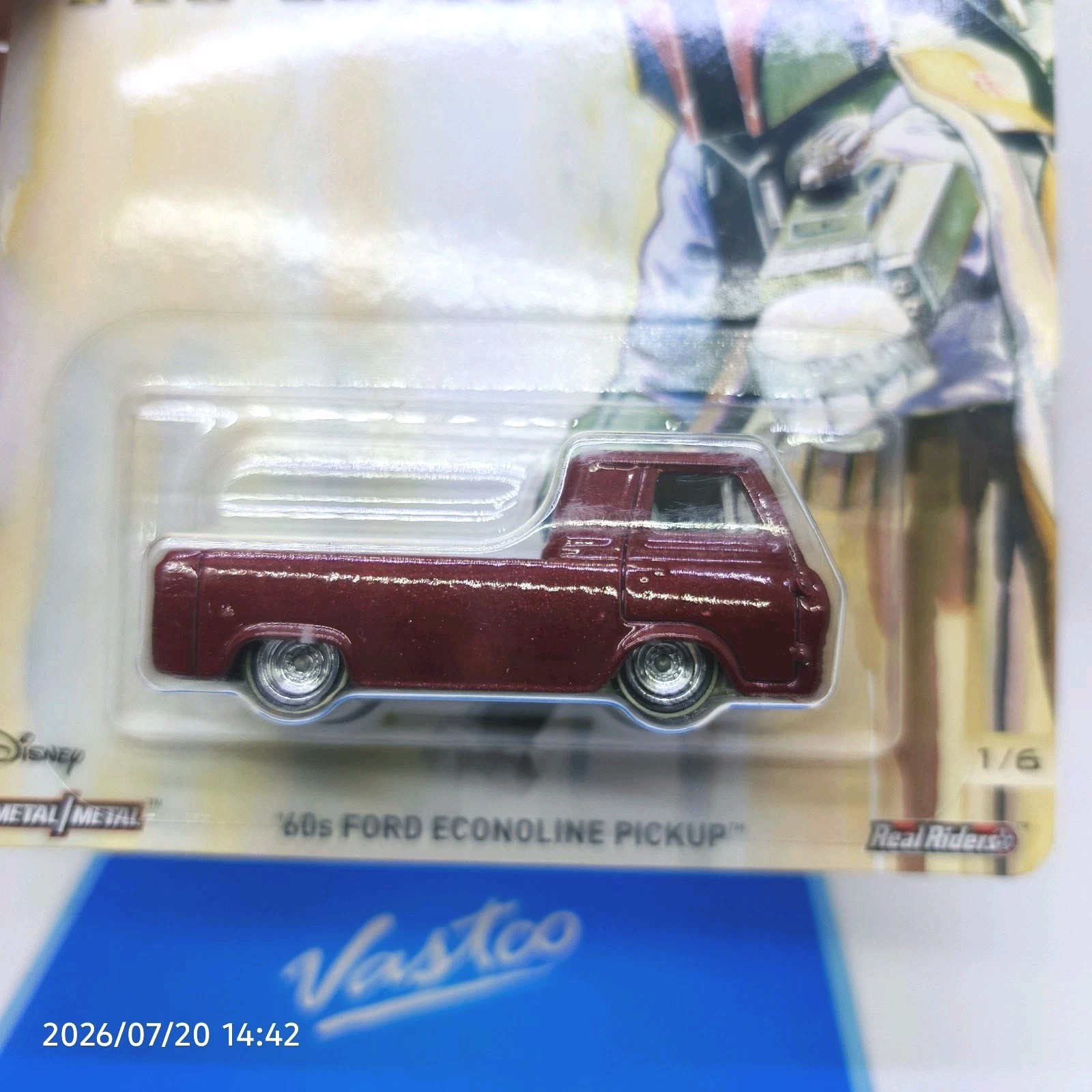 Hot Wheels ERROR NO TAMPO Star Wars 60s Ford Econoline Pickup ”Boba Fett” DWH21