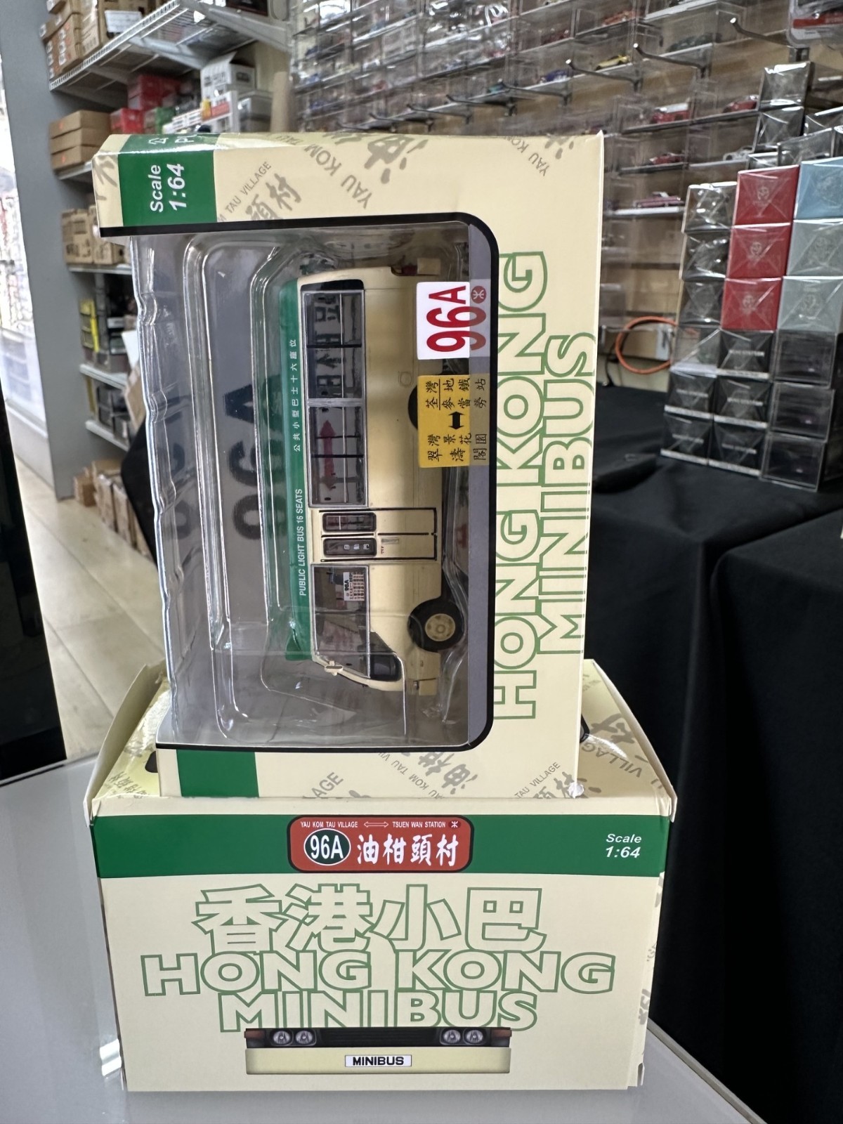 TOYOTA COASTER HONG KONG MINIBUS MINI BUS WHEELS STEER 1/64 DIECAST BY MODEL 1