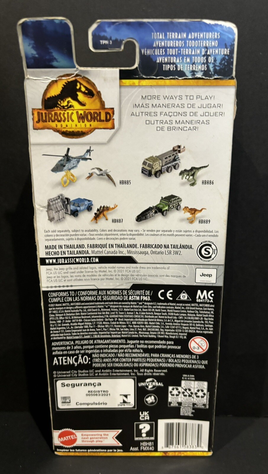 Jurassic World Mega Lot-T-Rex 1:24 Truck,H.W. 5 Car Set,Funko Pop,5 1:24 Trucks,