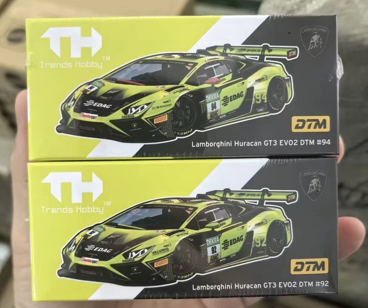 LAMBORGHINI HURACAN GT3 EVO 2 #94 “DTM” (2023) 1/64 BY TRENDS HOBBY