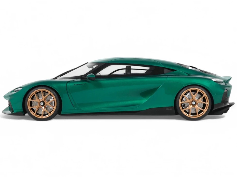 2024 KOENIGSEGG GEMERA RACING GREEN 1/18 MODEL CAR BY GT SPIRIT GT888