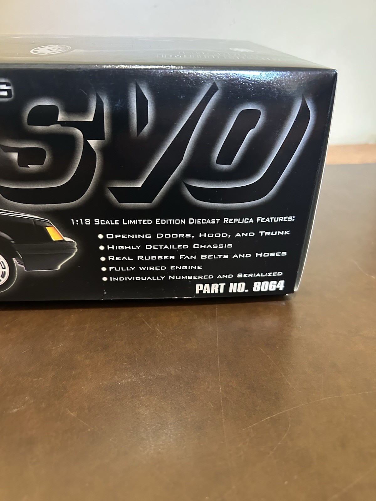 GMP 1:18 1986 Ford Mustang SVO Black Diecast Ltd Ed 1 of 1500 #0557 Part 8064