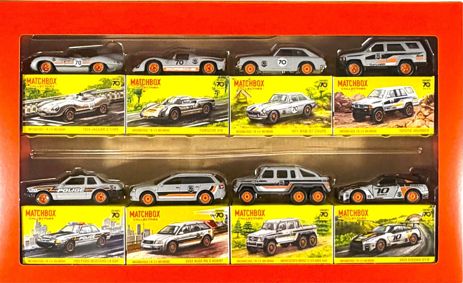 Matchbox 2023 70th Anniversary Collectors Bundle Set of 8 (inc Nismo GT-R R35)