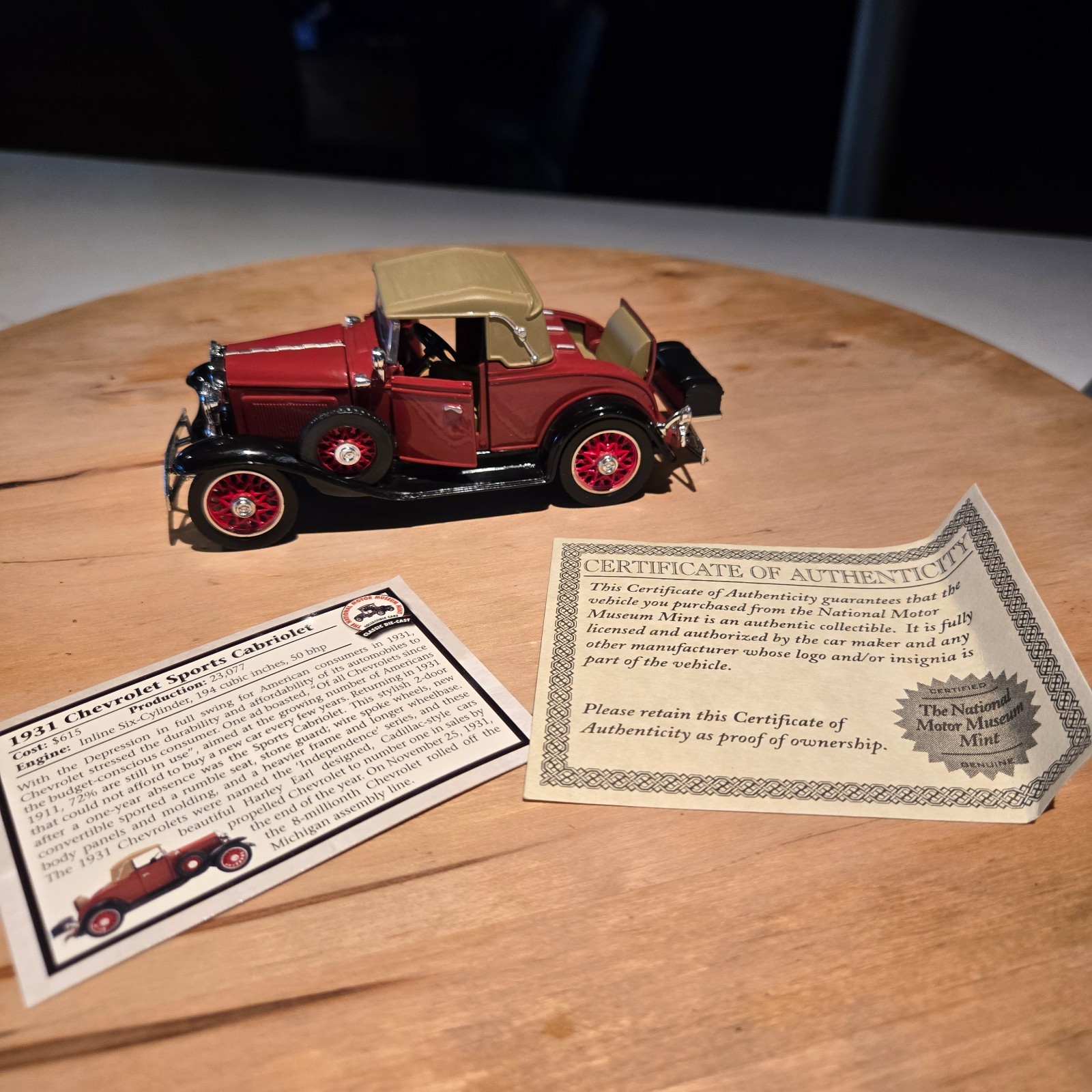 Vtg National Motor Museum Mint Chevy Diecast 5 Car Lot 1955 1941 1931 1915 1911