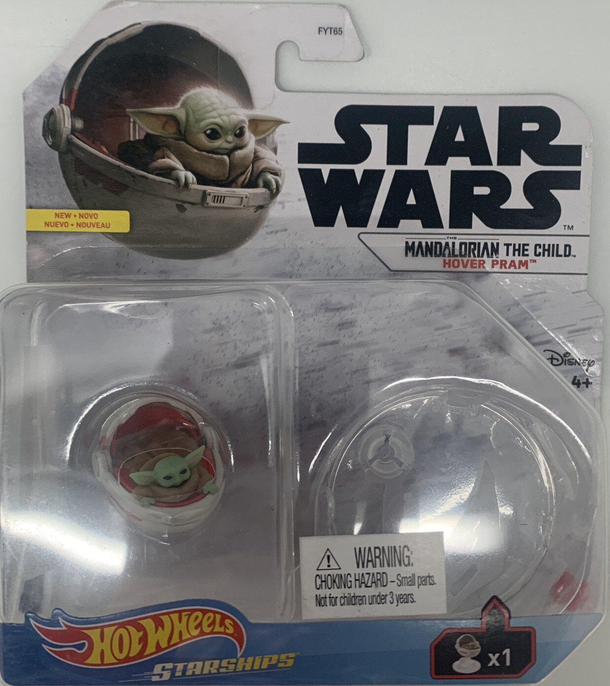 STAR WARS MANDALORIAN THE CHILD HOVER PRAM BY HOT WHEELS