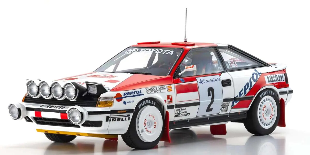 KYOSHO 1:18-scale Toyota Celica GT-FOUR (ST165) 1991 Monte Carlo #2 – 08961B