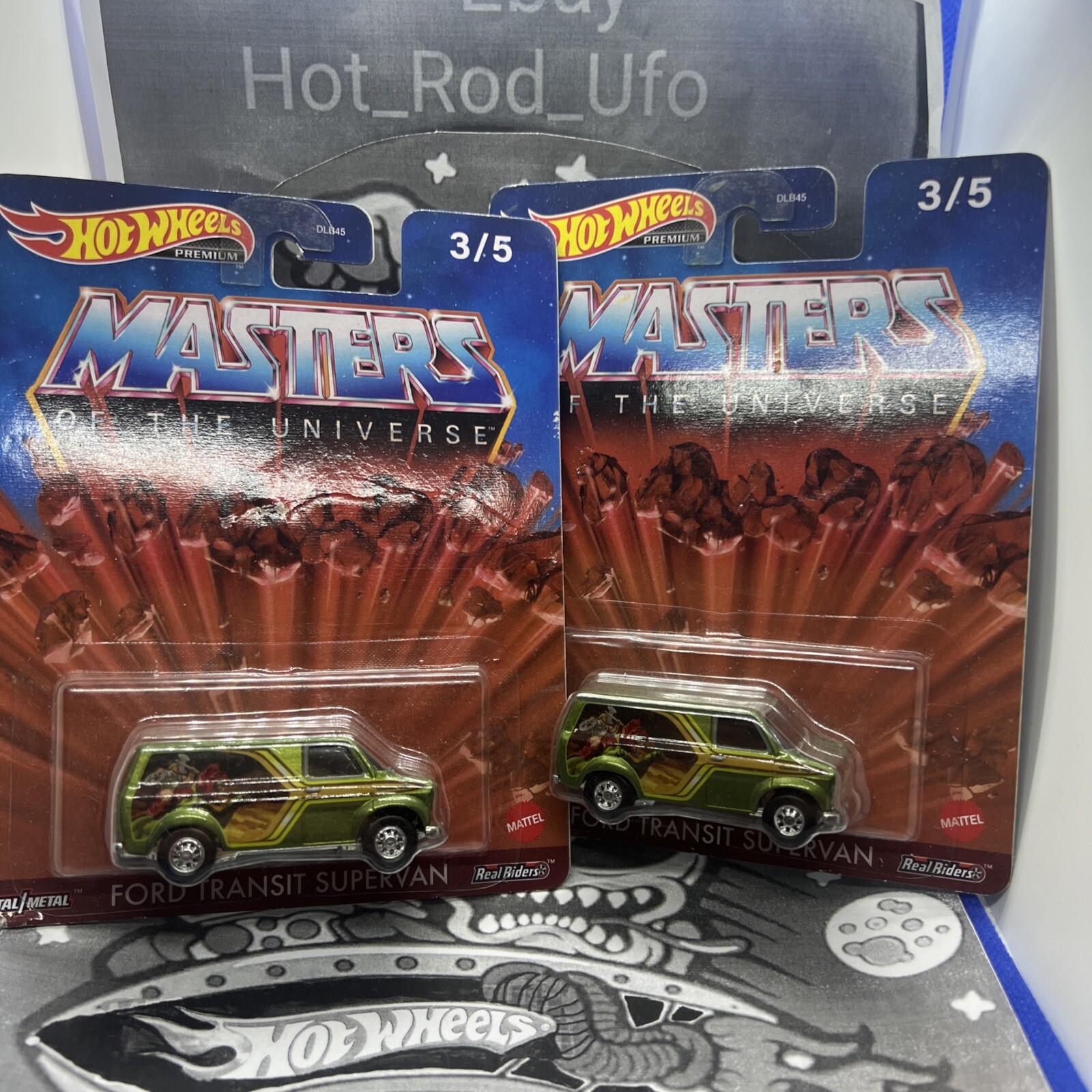 2 Ford Transit Supervan Masters Universe 2022 Hot Wheels Pop Culture Mattel B7
